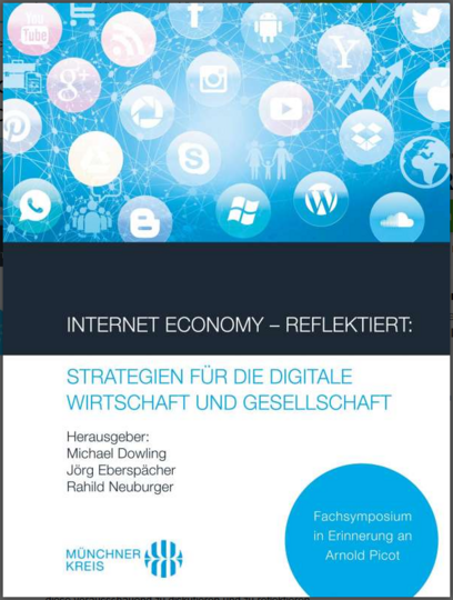 Cover des Buches "Internet Economy - Reflektiert", Bild: Münchner Kreis